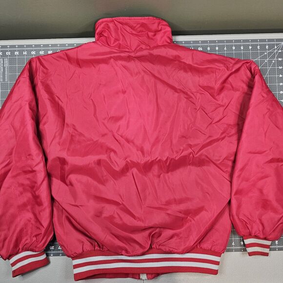 Vintage K Brand Jacket Large Fire Firefighter Emt 80s Sideline Bomber Varsity - Picture 8 of 11